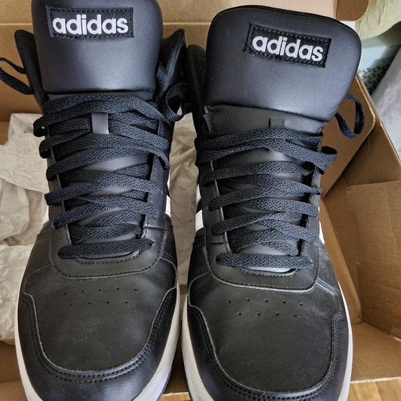 Adidas ..Black Leather. Sz 13 Men's - Picture 4 of 8
